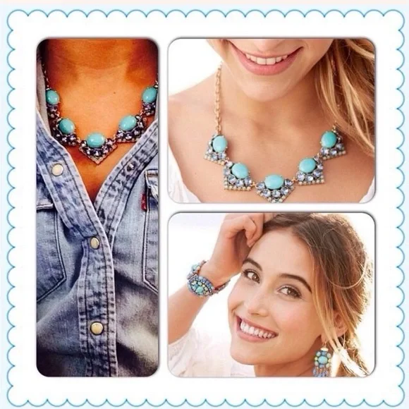 STELLA & DOT - RORY Mini Statement Necklace. - Picture 6 of 8